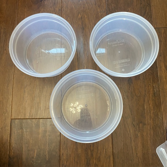 EUC Round Snapware  5 pieces - Picture 7 of 8